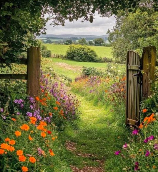 le jardin de fleurs colorées de Brins de Mélisse en Ariège