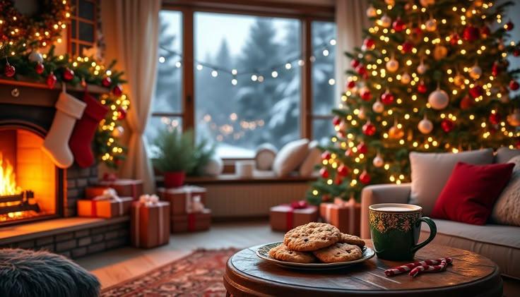 Cadeaux et bougies enchantées pour un Noël plein de lumière, d’amour et de douceur.