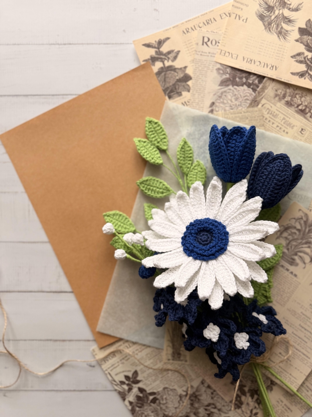 Compose ton bouquet de fleurs au crochet