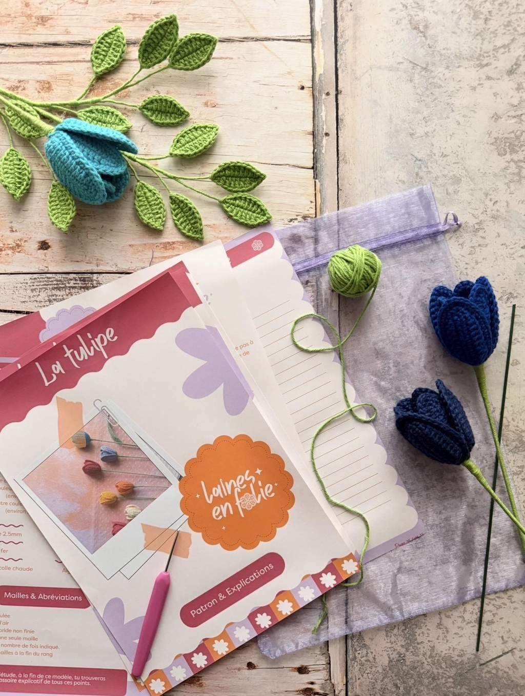 Crochète tes fleurs, à ton rythme