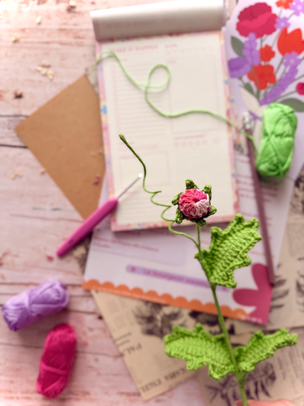 Crochète tes fleurs, à ton rythme