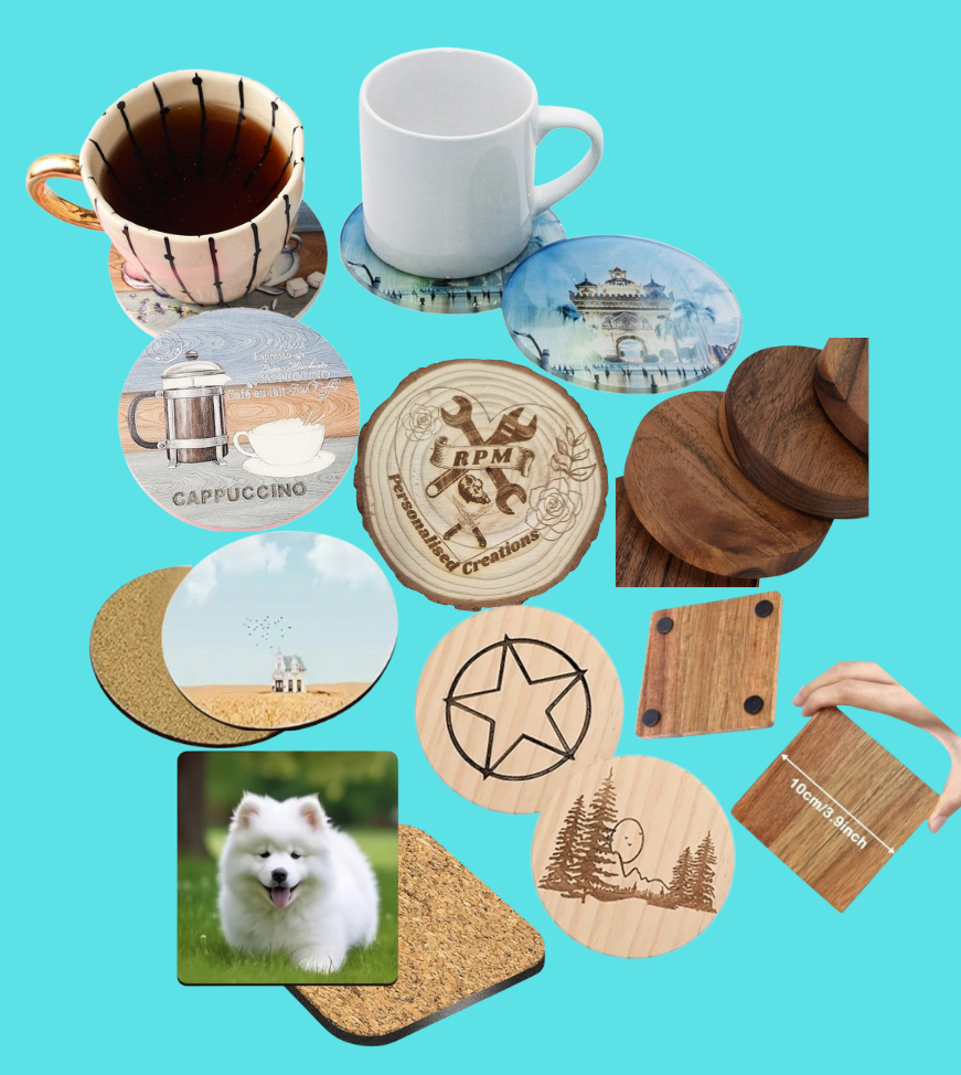 Drink Coasters Various Types / Sizes and Shapes