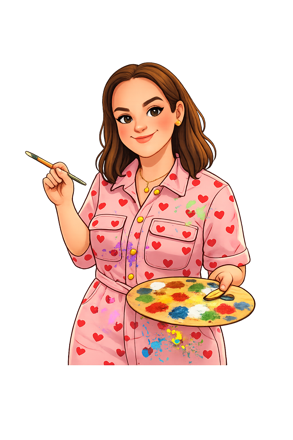 I’m Abbie, the paint-splattered, cow-obsessed face behind Abbie Dracea Art.