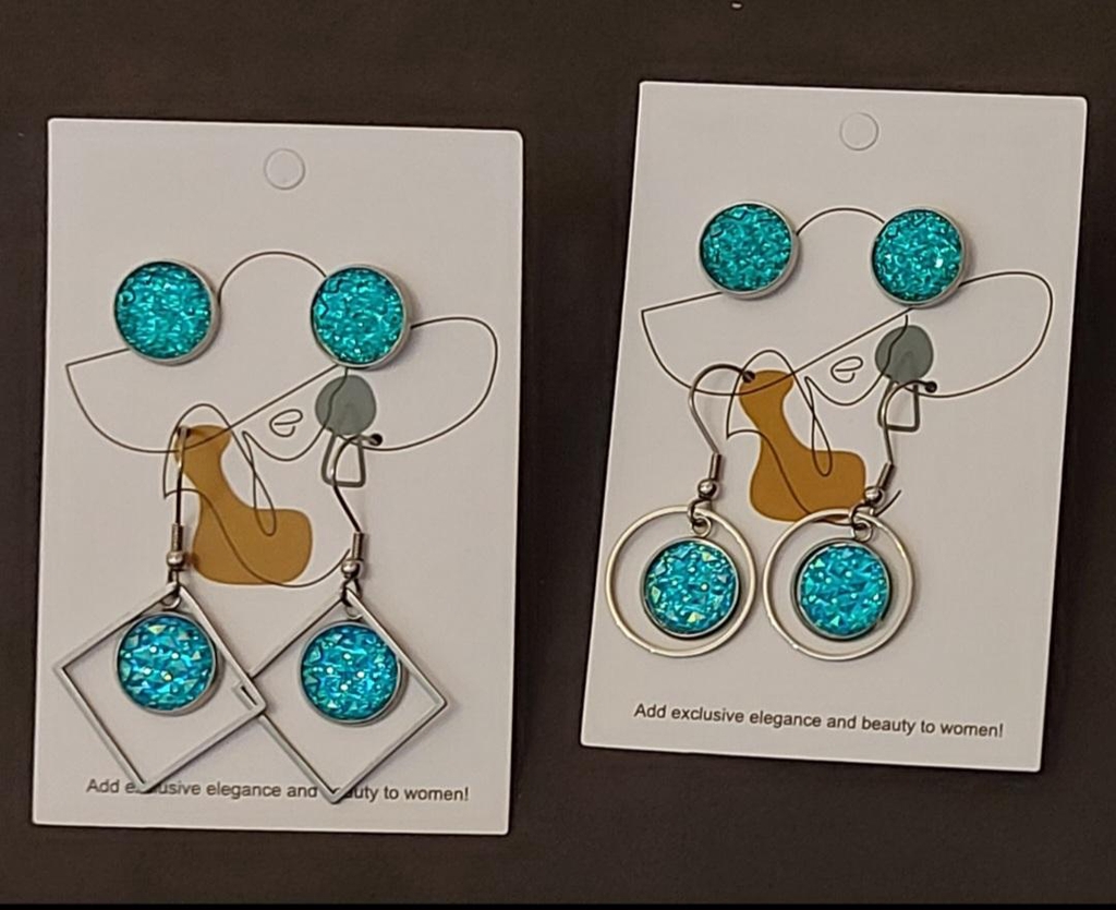 Sparkly earring sets