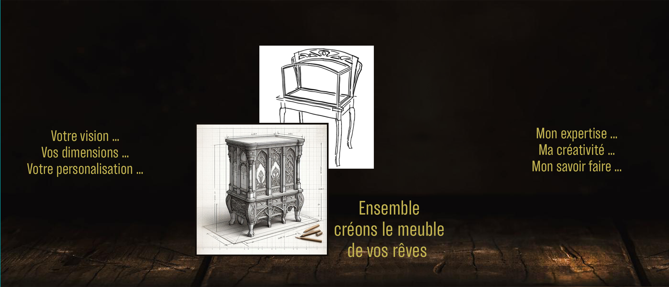 Contact sur mesure avec L’ARTelier de Julien – ébéniste créateur bois châtaignier et noyer
Pour discuter de votre projet de meuble en bois massif, de décoration artisanale ou de création inspirée de l’univers médiéval et fantastique, contactez-moi directement via le formulaire ci-dessous.
Décrivez votre idée, même brièvement : croquis, photos ou références sont toujours utiles pour concevoir un meuble ou un objet unique qui correspond parfaitement à vos attentes.