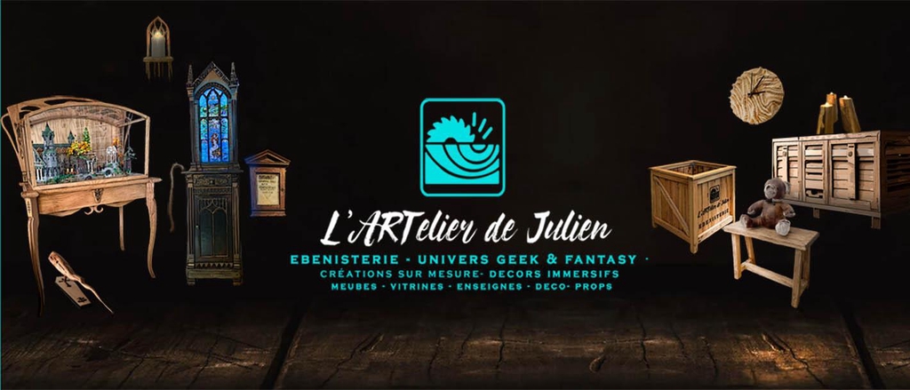 Plongez dans l'univers geek et de la science-fiction avec l'ébénisterie sur mesure de l'Artelier de Julien. Spécialisé dans les meubles artisanaux inspirés d'Harry Potter, du Seigneur des Anneaux, de Buffy contre les vampires, et de Yoda, notre atelier propose des pièces uniques alliant design fantastique et savoir-faire exceptionnel. Découvrez nos vitrines LEGO Rivendell sur mesure, meubles TV, vitrines pour figurines de collection, meubles elfiques et créations inspirées de la science-fiction. Chaque réalisation est personnalisée pour transformer votre espace en un lieu magique. Faites confiance à l'Artelier de Julien pour des meubles sur mesure d'exception, alliant qualité, originalité, et inspiration