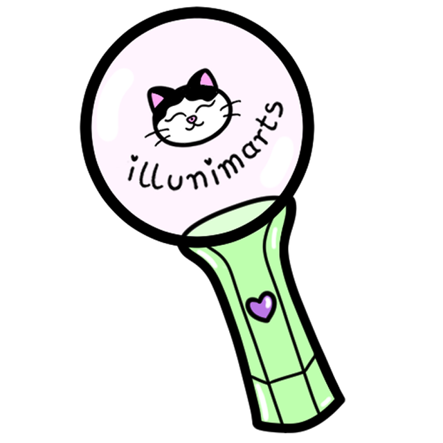 logo-illunimarts-illustration-lightstick-k-pop-creation-culture-coreenne-chat