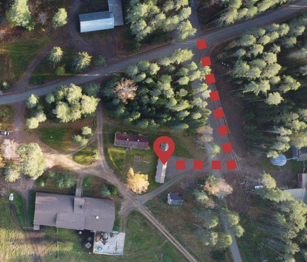 Noutoaitan sijainti ilmakuvassa