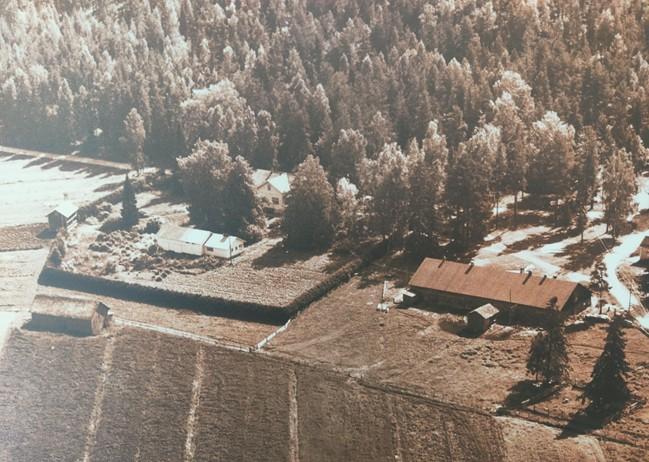 Ansion tilan ilmakuva vuodelta 1962.