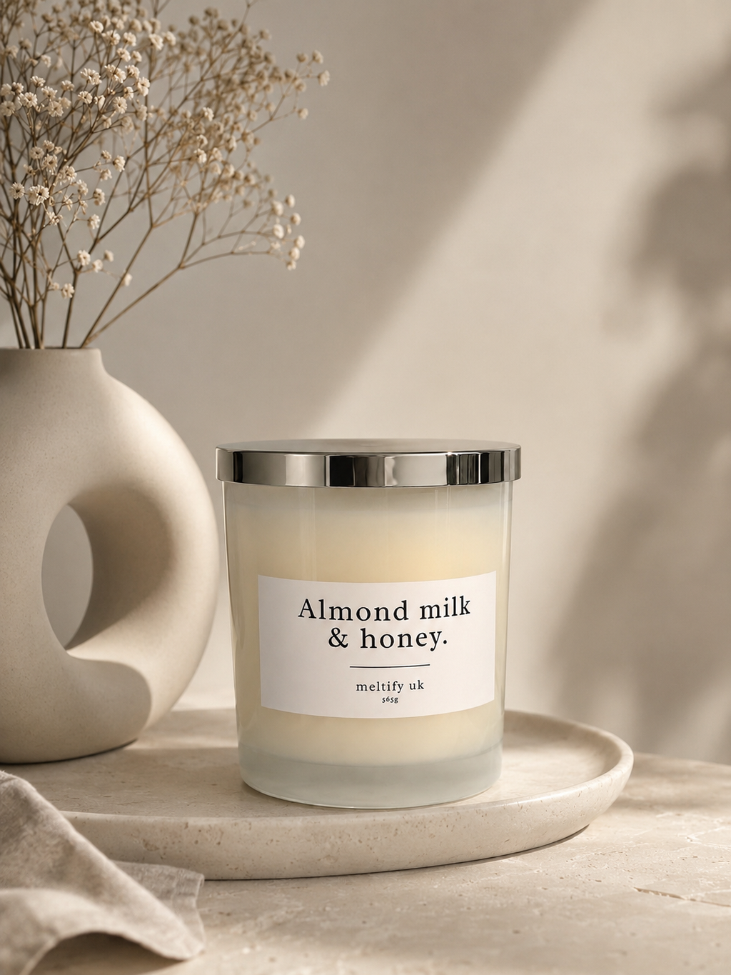 Large candle with over 70 hours burn time. 