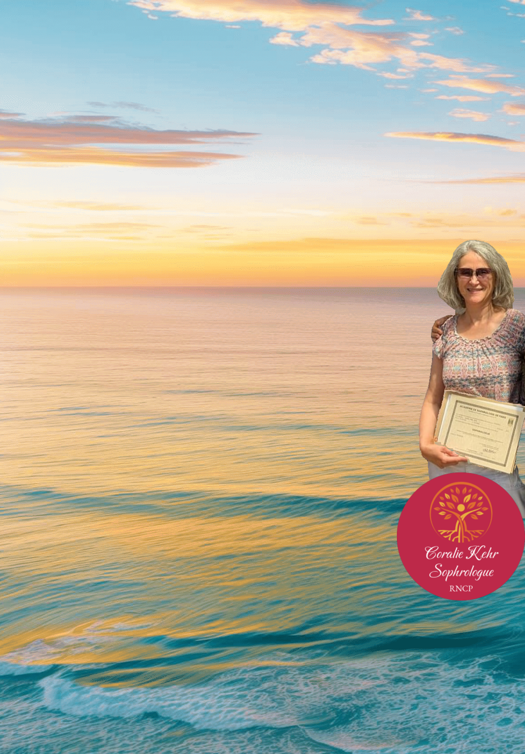 SOPHROLOGUE Titre RNCP, SEANCES & ATELIERS, Domicile Visio Entreprise,  VIVRE UNE EXPERIENCE TRANSFORMATRICE, OUVRIR UNE PORTE...ET Y RETOURNER, Coralie Kehr Sophrologue Titre RNCP, je travaille dans le respect de la méthodologie de la Sophrologie d'Alfonso CAYCEDO. La pratique de la Sophrologie en individuel est une formidable aide à la personne, pour tout public. J'ai un rôle social, j’interviens dans tous types de structures : scolaires, protection de l'enfance, médical, sportif, Ehpad, Spa ... Je suis également mobilisée pour l'ouverture de la Sophrologie aux entreprises, ainsi je participe activement à de meilleures conditions de travail et à la qualité de vie au travail (QVCT), Et vous, quel est votre objectif ? JE CREE VOS SEANCES & ATELIERS SOPHRO, pour vous aider à croire en vous, en ce que vous êtes, en vos capacités, en vos talents, Vos Valeurs c'est Vous, Vivez Votre Vie, celle qui vous ressemble
