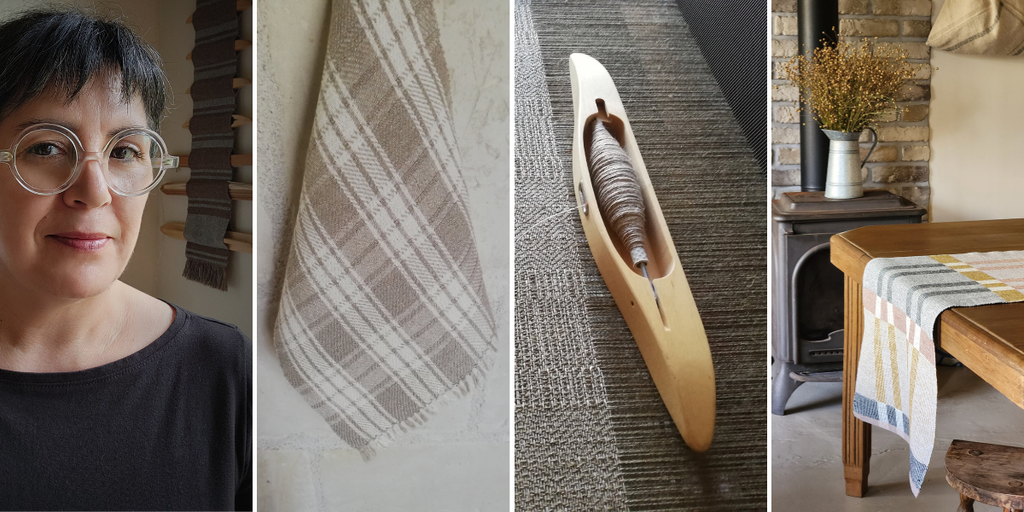 photographies Atelier Tisse Natura portrait Mélina Joubert tissu de lin tissé main navette de tissage