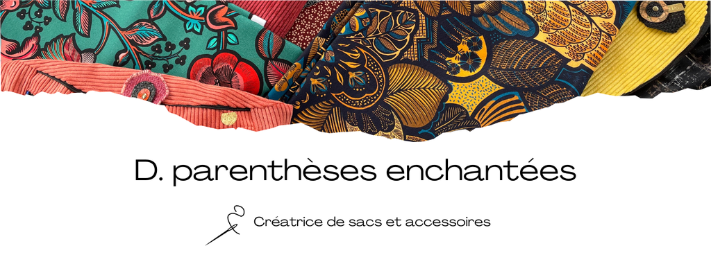 Bannière boutique en ligne D. Parenthèses enchantées 