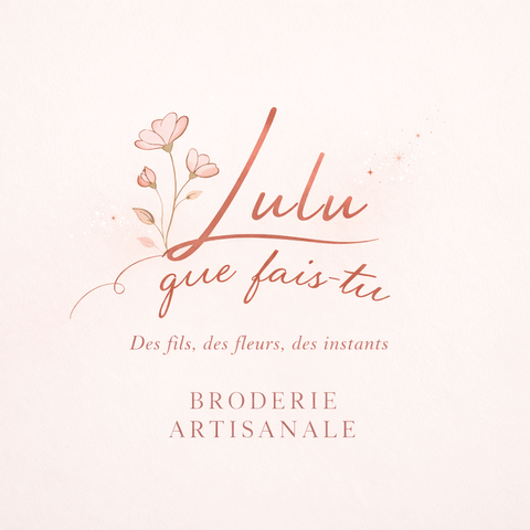 Créations artisanales de broderie faites mains.