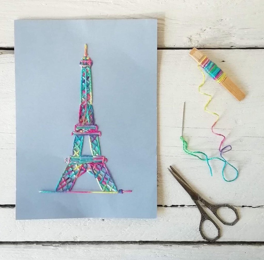 Tour Eiffel brodé