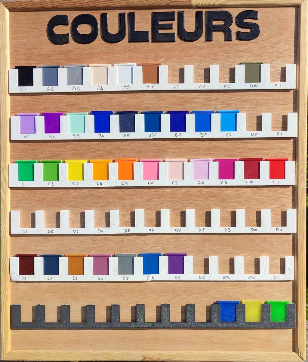 Tableu des couleurs