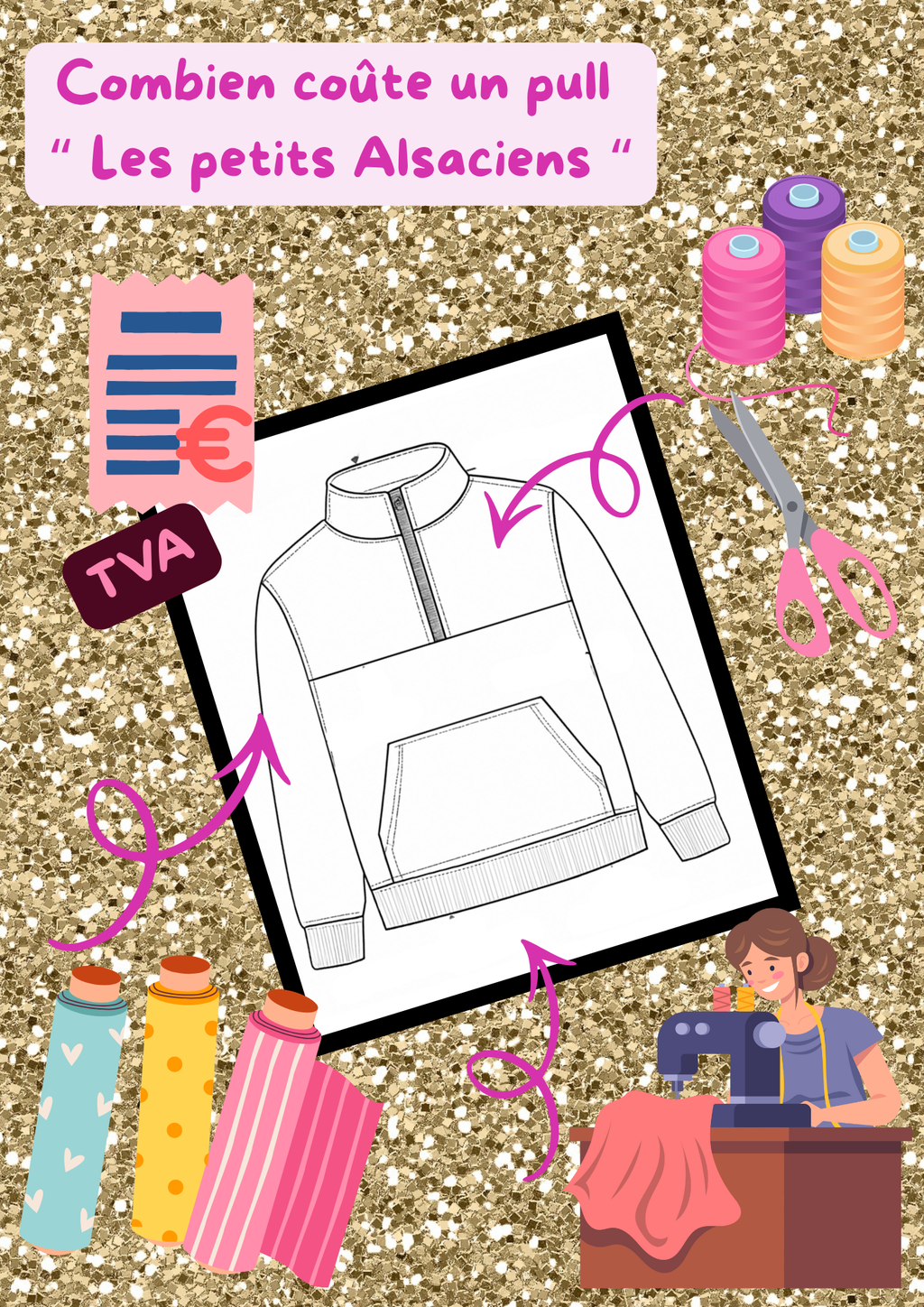 Le vrai prix d’un pull fait main unique « les petits alsaciens »