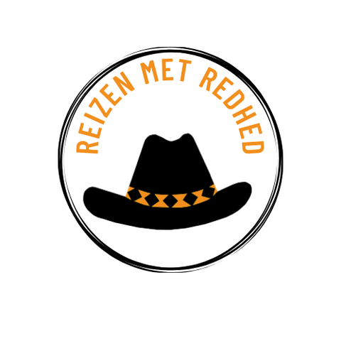 logo reizen met redhed