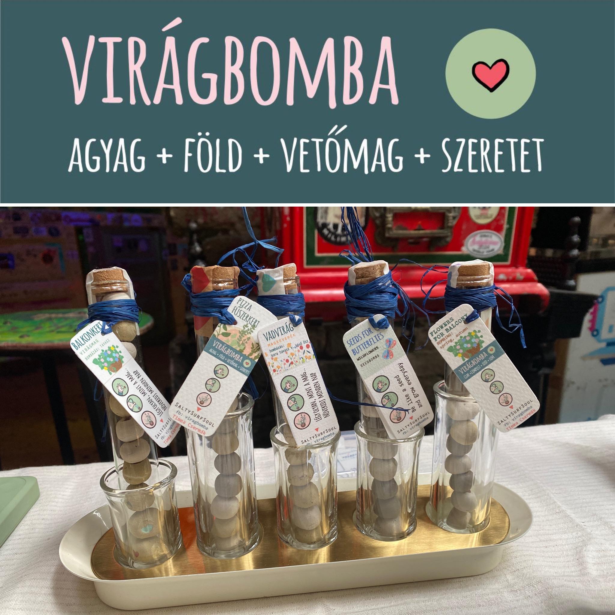 Csőb💛mbàk kis Viràgbombàkkal
| fűszer, vadviràg, balkonviràg |