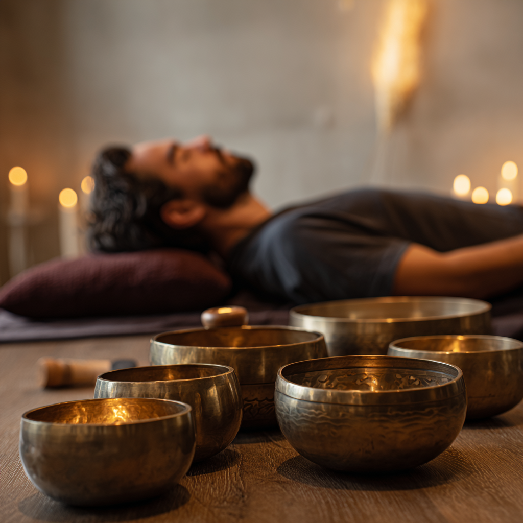 Les vibrations sonores, en ralentissant les ondes cérébrales, induiraient un état de relaxation profonde, comparable à celui atteint pendant une méditation. Cet effet serait particulièrement bénéfique en cas de stress, d'anxiété, de surmenage ou de troubles de l'humeur