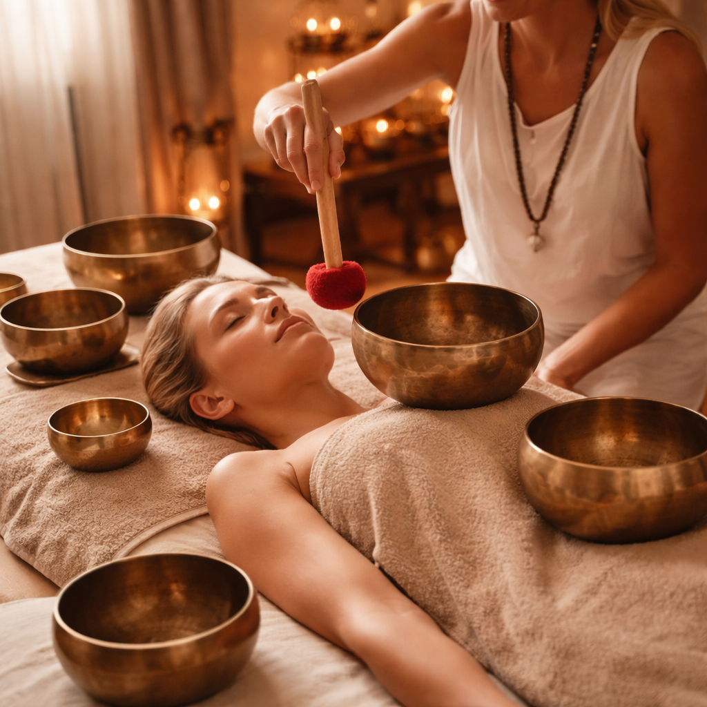 Les sons et les vibrations agissent comme des centaines de petites mains à l'intérieur de tout votre corps, et vous apportent détente, sérénité, lâcher prise.