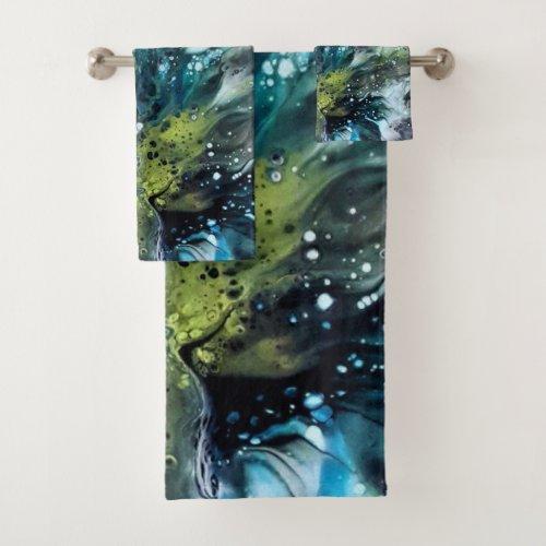 Lot de serviettes abstraites 