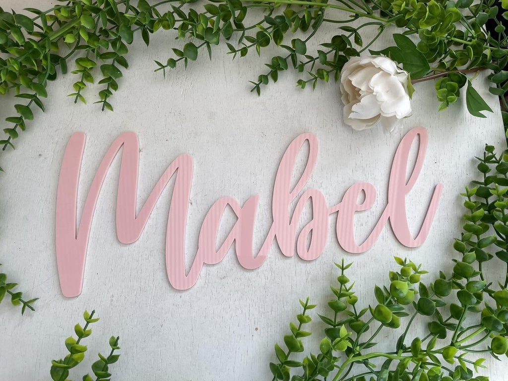 Acrylic Laser Cut Lettering