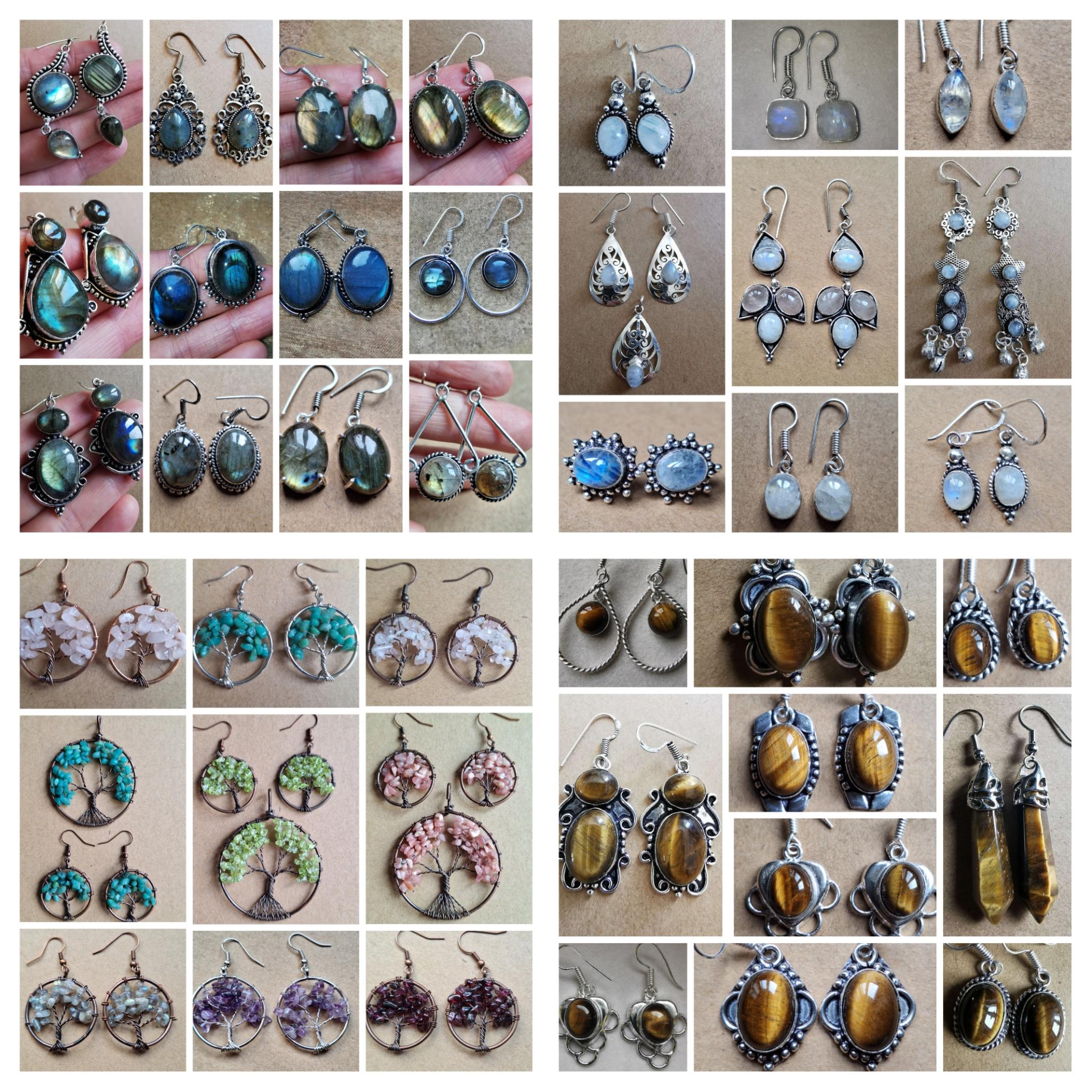 Boucles d'oreilles Pierres