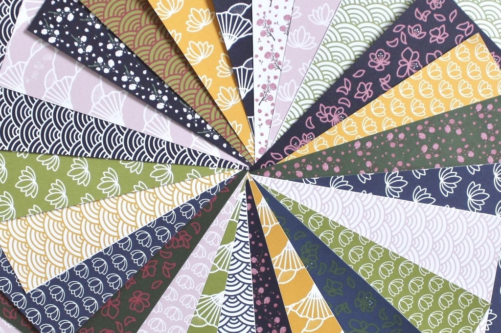 Papiers à motifs asiatiques