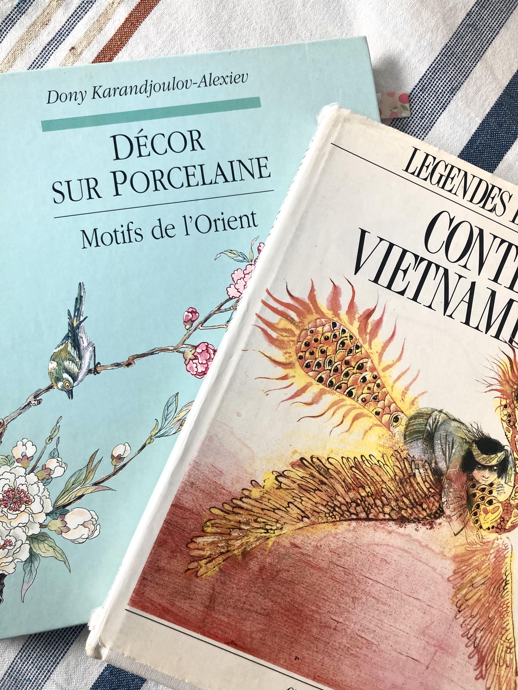 Atelier Chân inspiration Vietnam art dessin Asie motifs couleurs illustration fleurs animaux voyage culture traditions contes livre porcelaine 