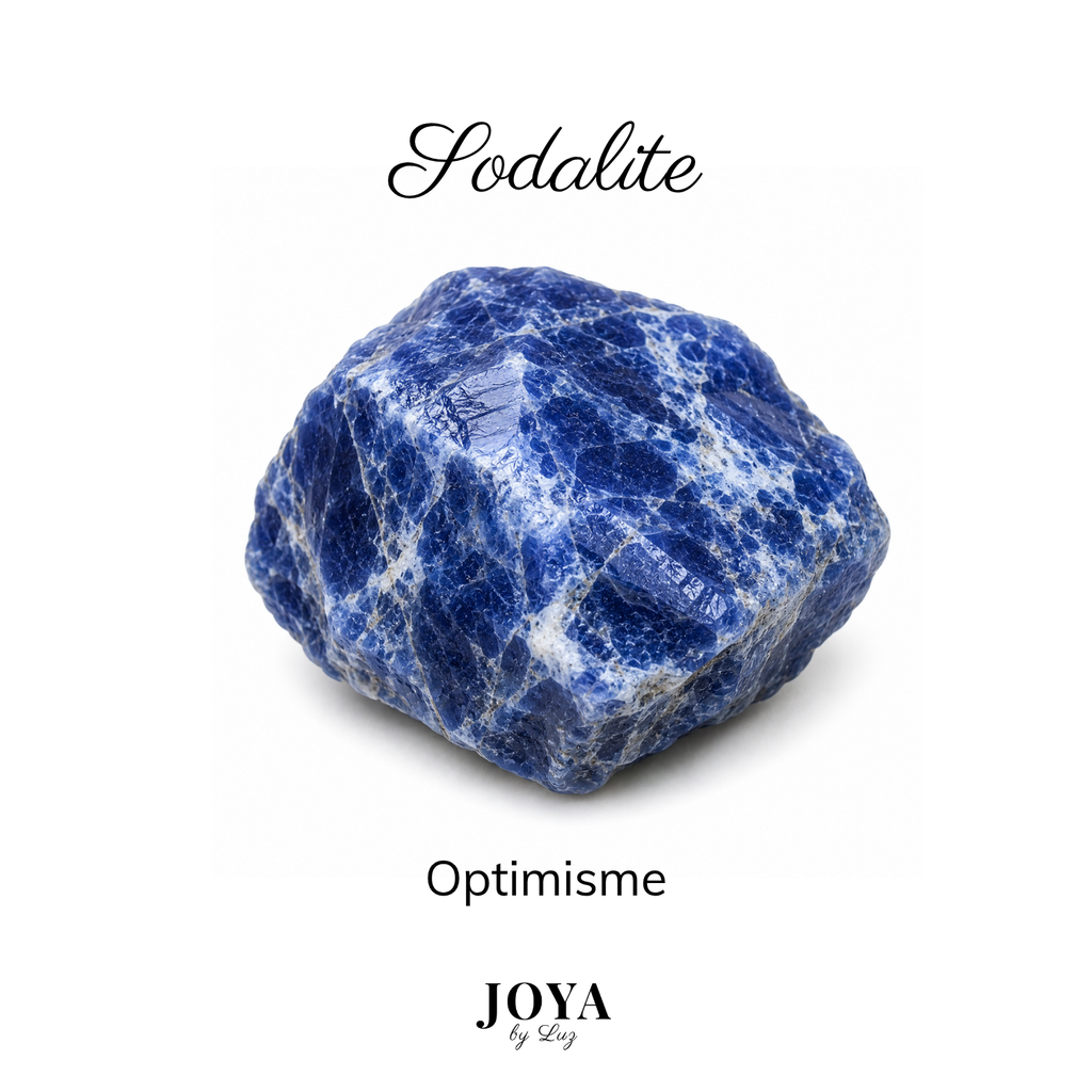 Sodalite, pierre naturelle associée à l'optimisme.