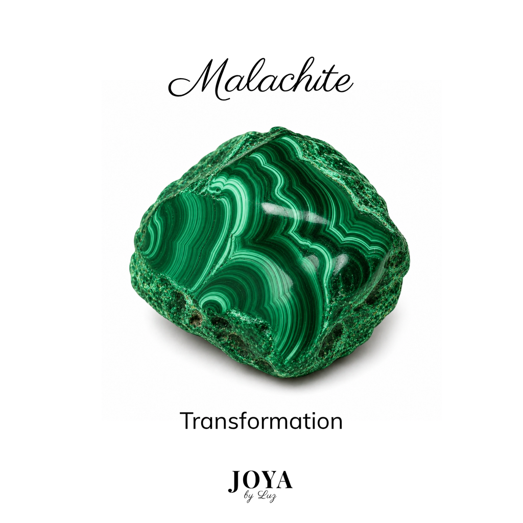 Malachite, pierre naturelle associée à la transformation.