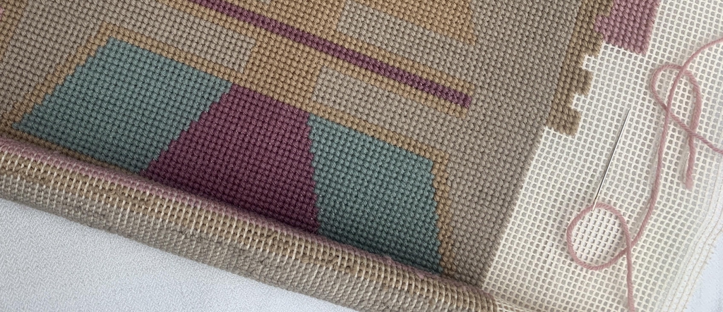 Tapestry needlepoint kits for  cushions and Christmas stockings, to make at home or custom designed, sewn and supplied as a finished piece.