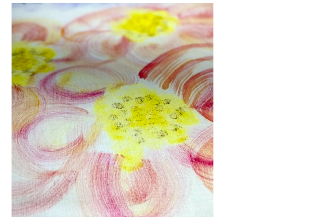 Il est aisé de comprendre que cette facilité n'est pas due au hasard.
Qu'il s'agisse de textile, de dessin, d'écriture ou de quilting (matelassage à la machine) ; j'y ai passé beaucoup, beaucoup de temps, d'efforts, de volonté.
J'ai fait des choix.