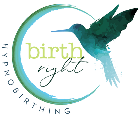 Birth Right Hypnobirthing
Logo with a hummingbird and moon with the words birthright hypnobirthing