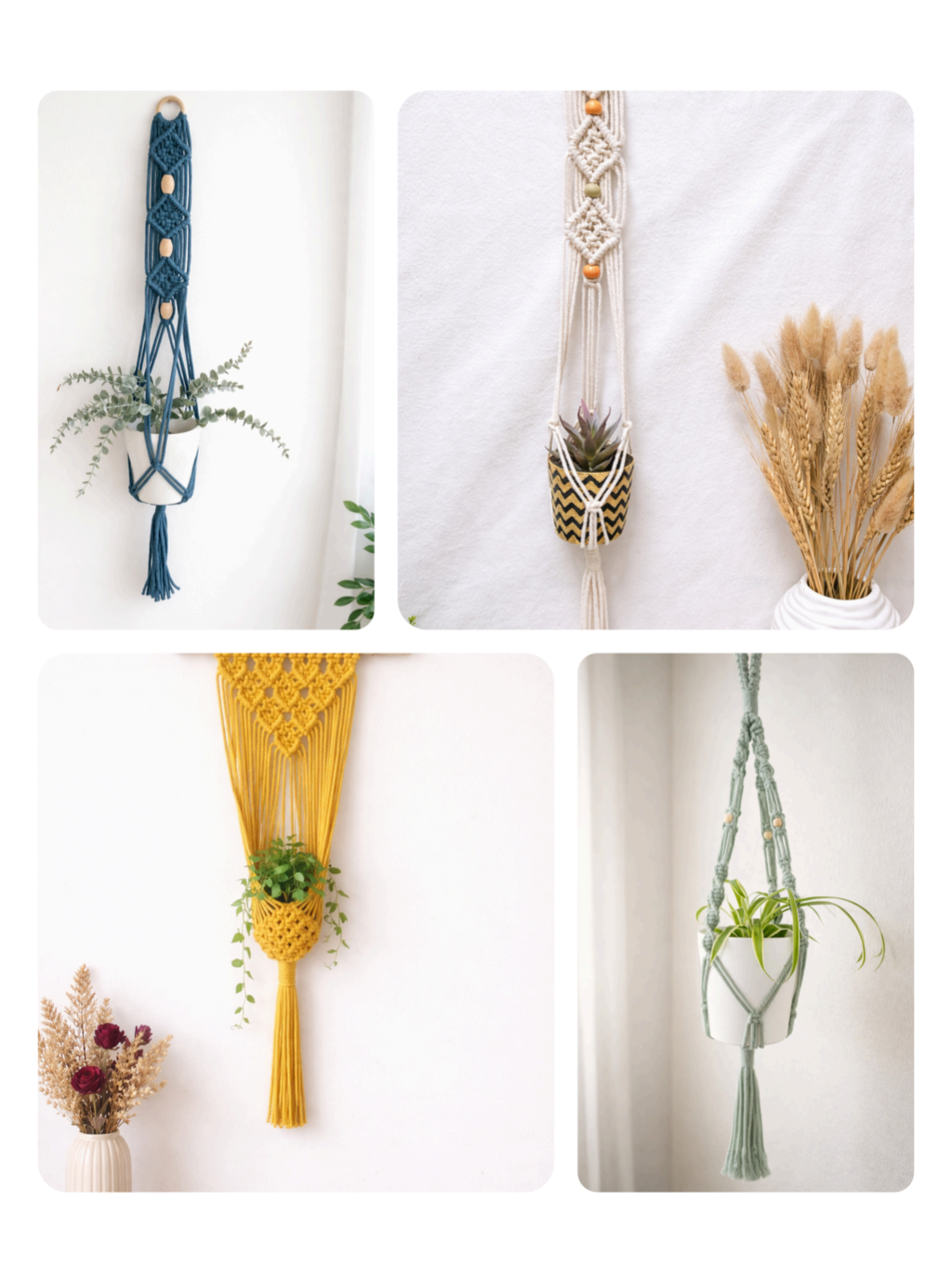 porte plante macramé fait main