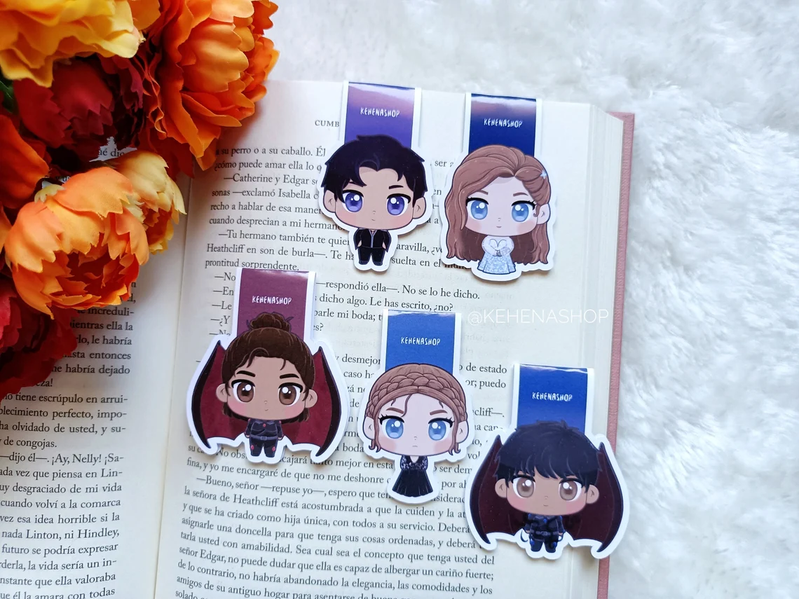 Marcapáginas magnéticos de sagas de libros / Magnetic bookmarks of book series