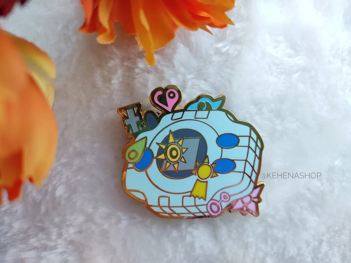 Pines métálicos basados en personajes de digimon / Enamel pins based in digimon characters