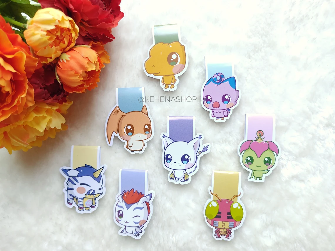 Magnetic Bookmarks Digimon