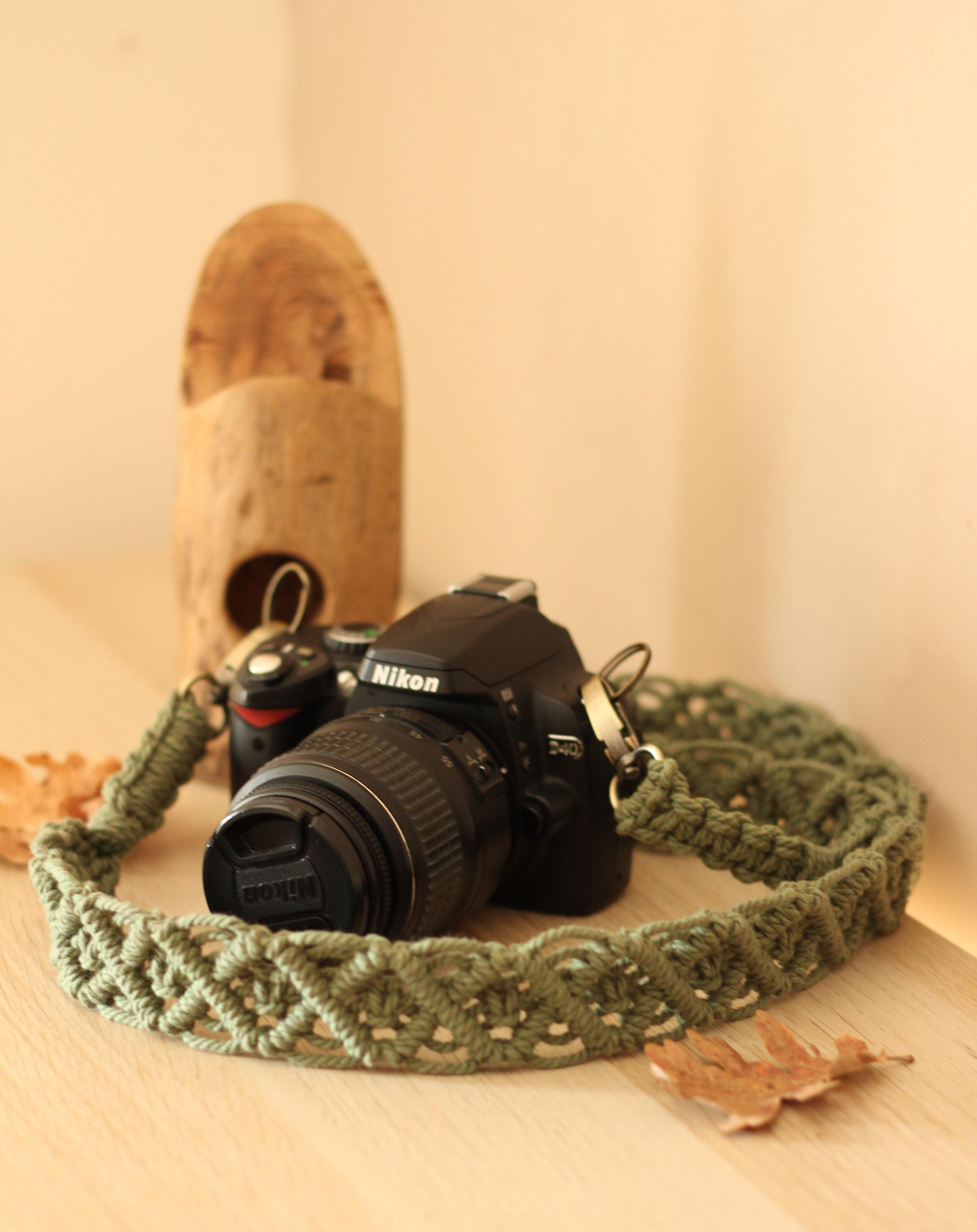Sangle en macramé pour appareil photo