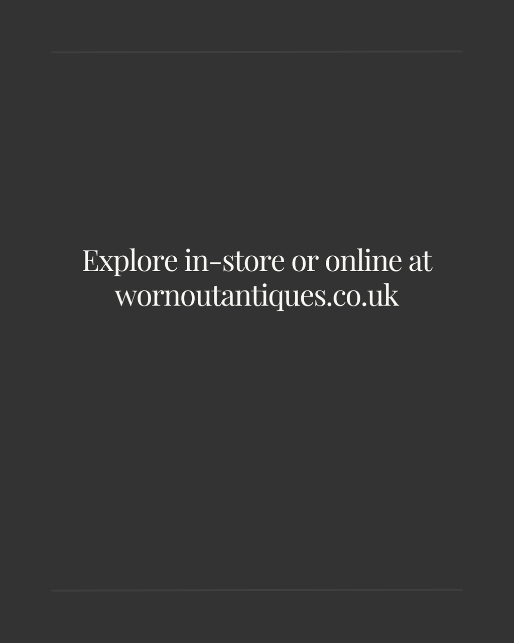 Slide labeled ‘12’ with the text: ‘Not just furniture. History that becomes part of your home.’ displayed in white type on a black background