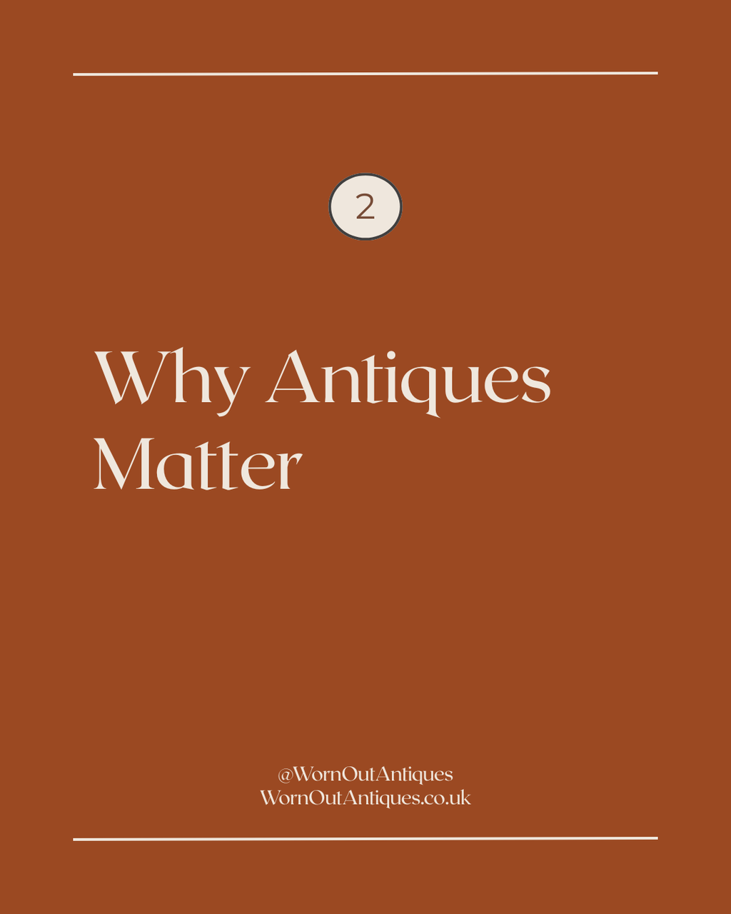 Section title: Why Antiques Matter.