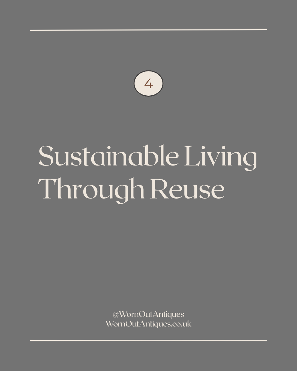 Section title: Sustainable Living Through Reuse