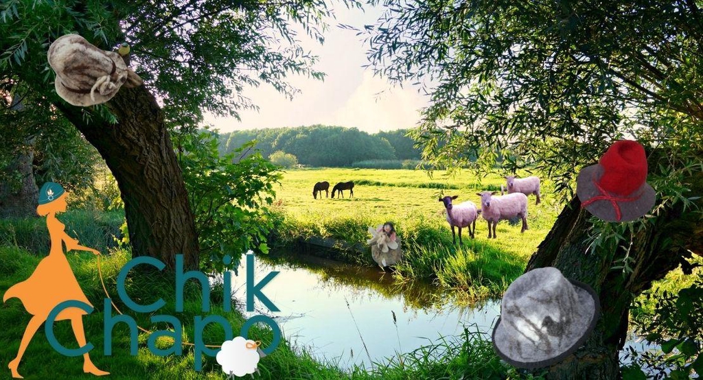 Des chapeaux naturels en laine 