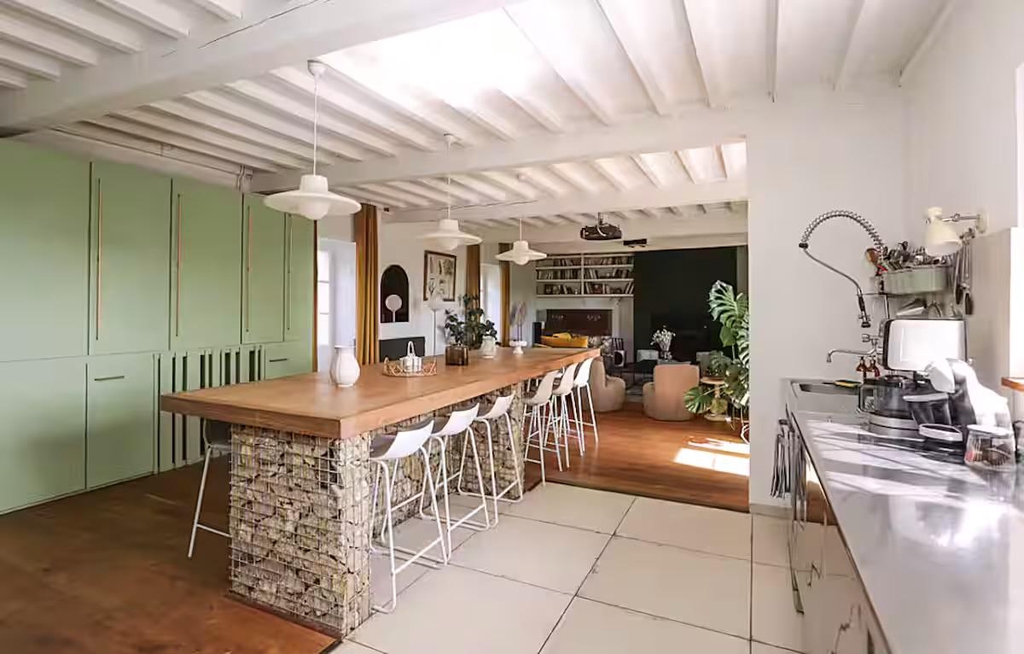 la cuisine du gîte où se déroulera le camp du printemps numéro 2