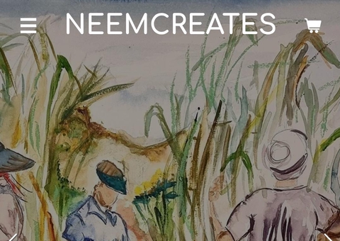 Neemcreates
Bespoke art handicrafts by Neemat Auladin 
Watercolour artist