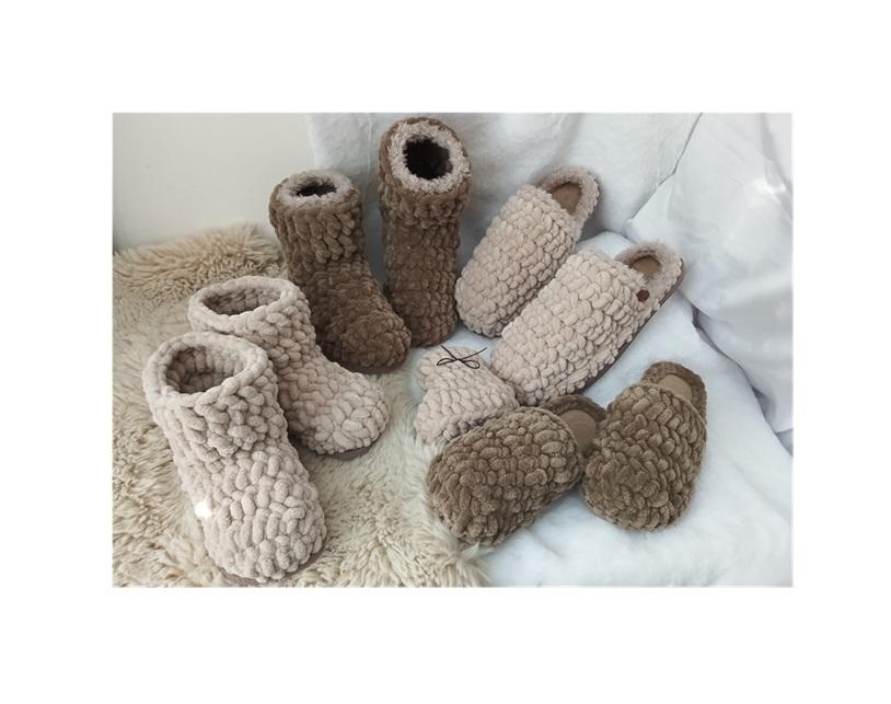 návod na háčkované pantofle