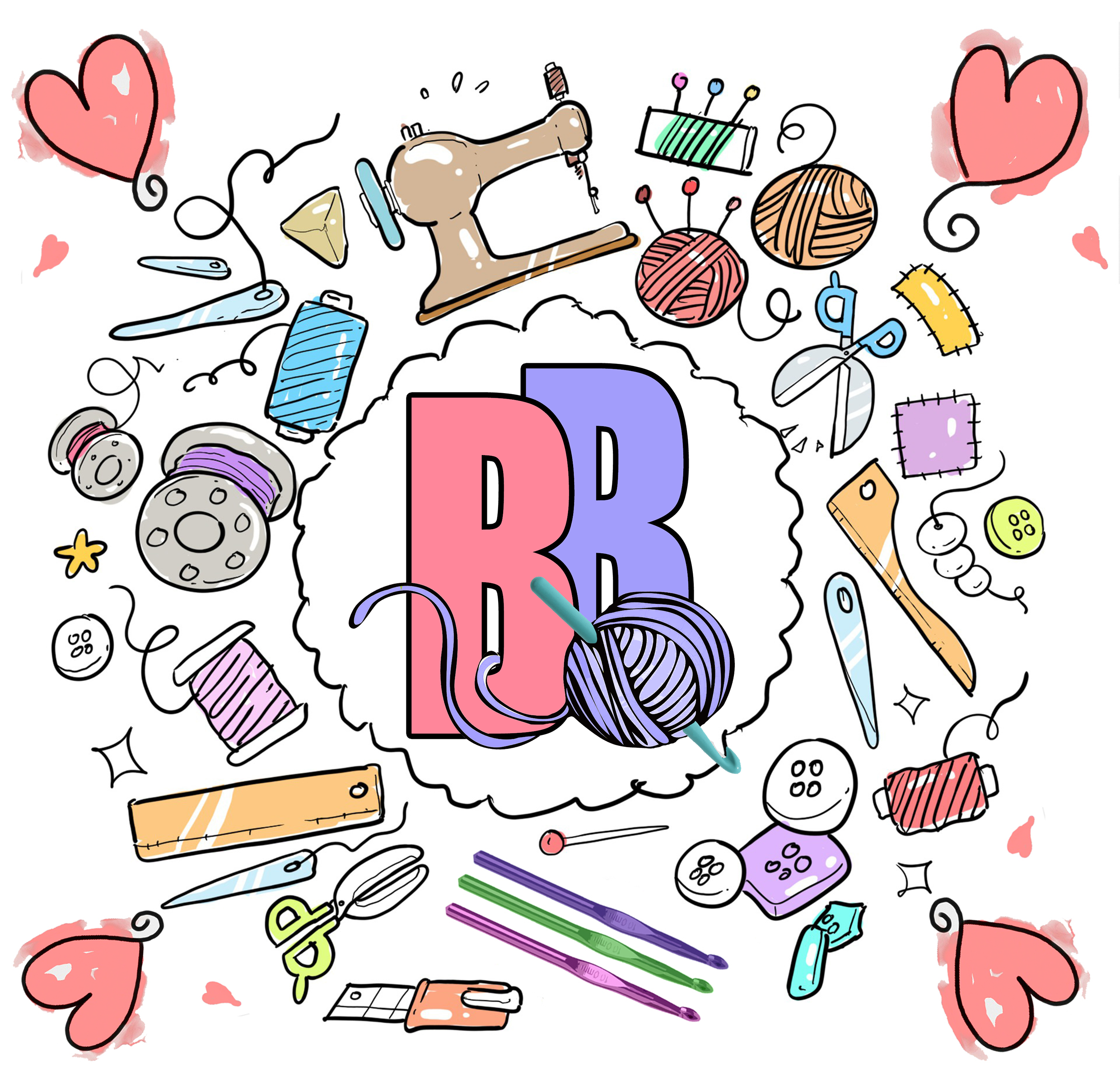 Becky Boops Boutique with sewing and crochet supplies