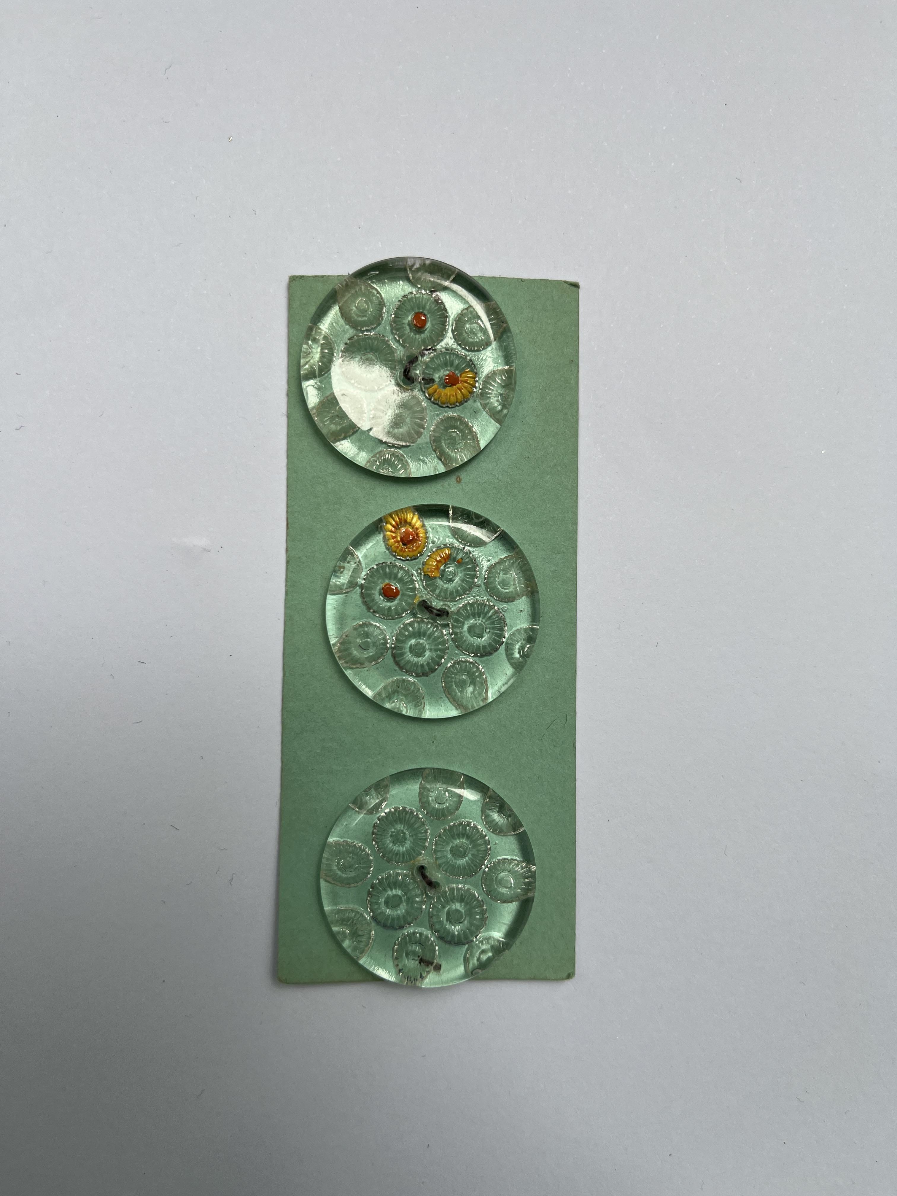 Vintage Buttons Clear