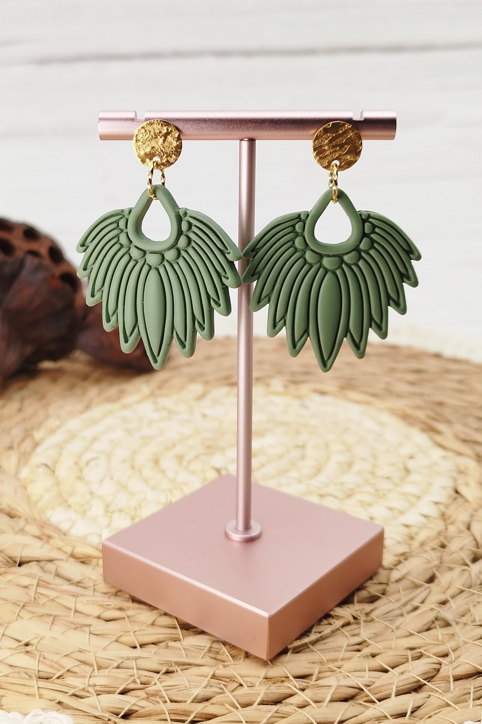 Boucles d'oreilles Sauge